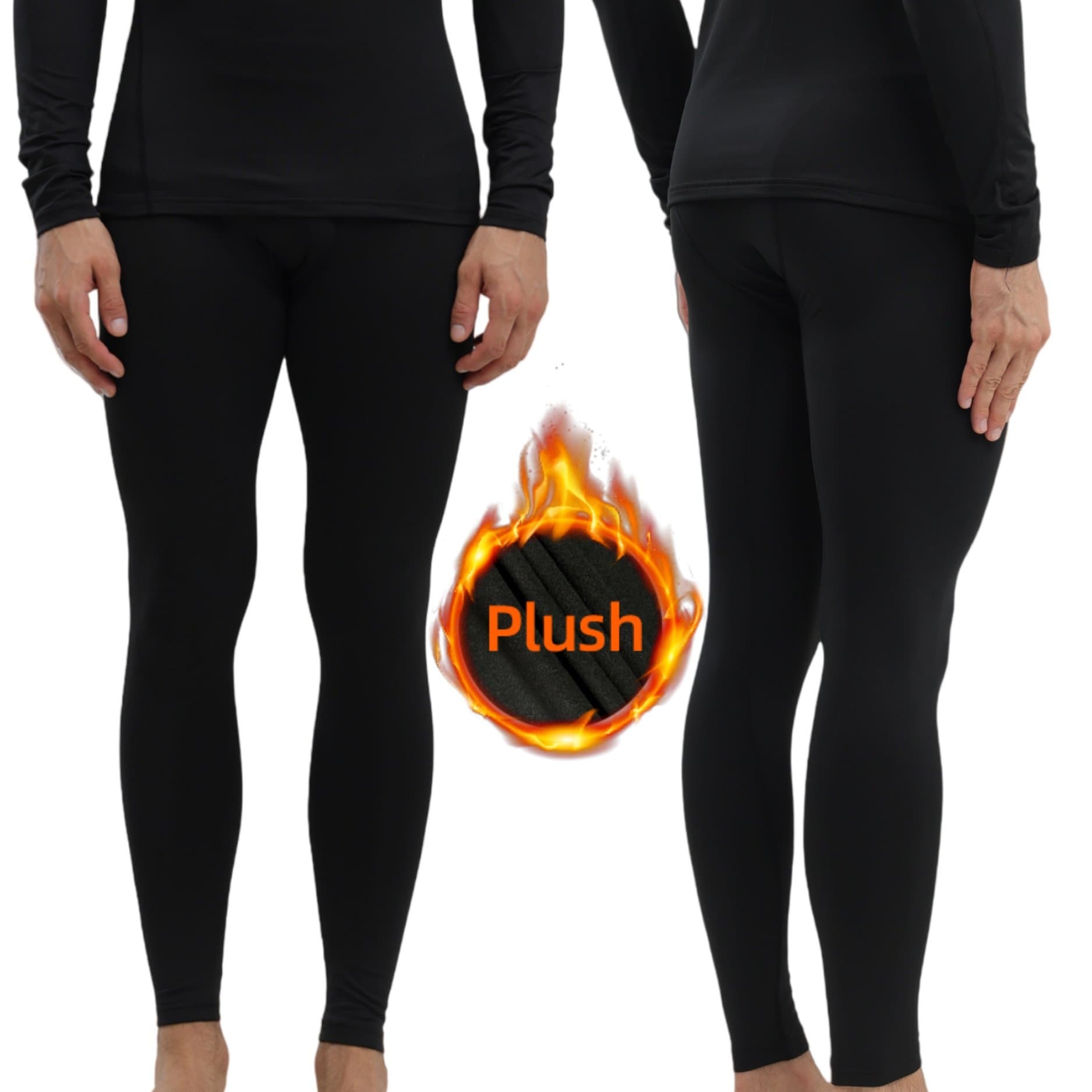 TEMU Autumn And Winter Men's Shaping Pants, Compression And Base Layer, Tight And Warm, And Comfortable, Fitness Training Running Cycling Hiking Skiing Outdoor Wear