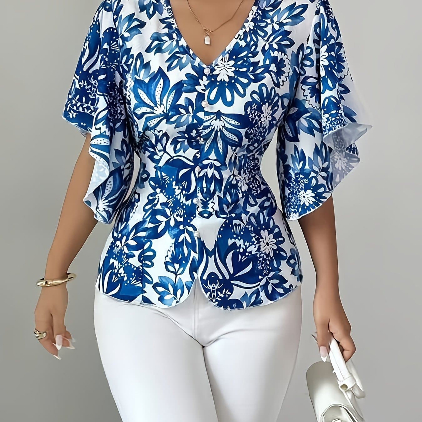 TEMU Directional M890218 Women's Autumn And Winter New Elegant Vintage Puff Sleeve Blouse