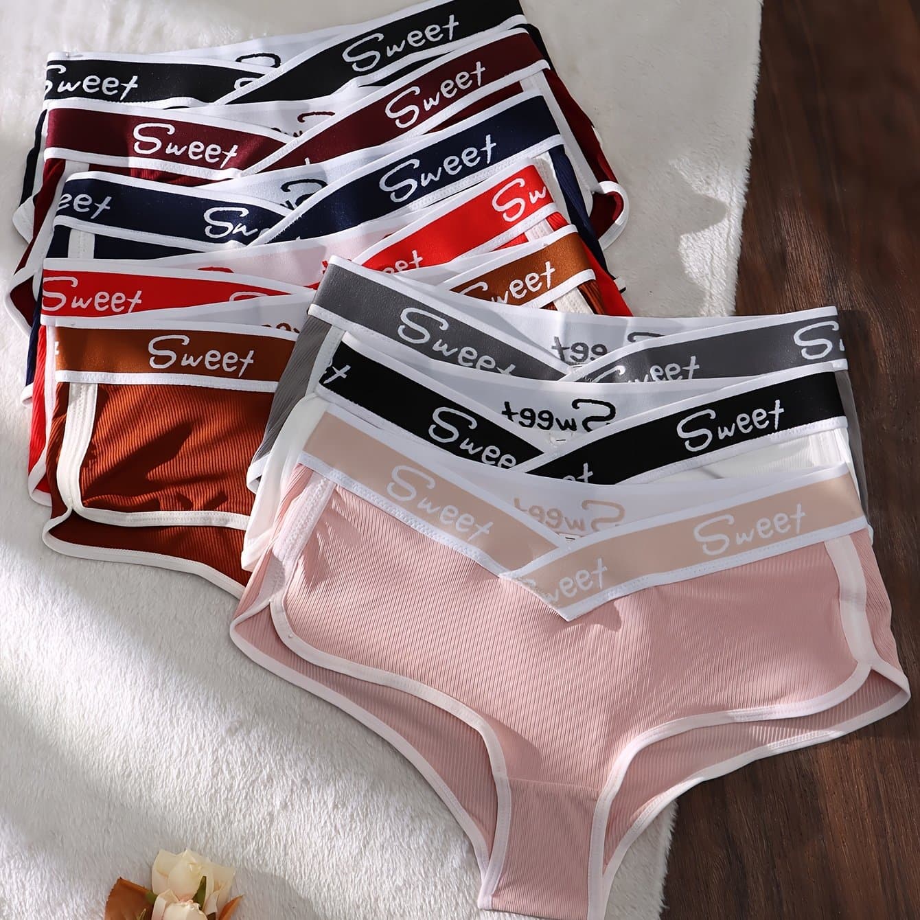 TEMU 8-pack Women's High-waisted, High-stretch, Breathable Briefs With Comfortable Mother-and- Band