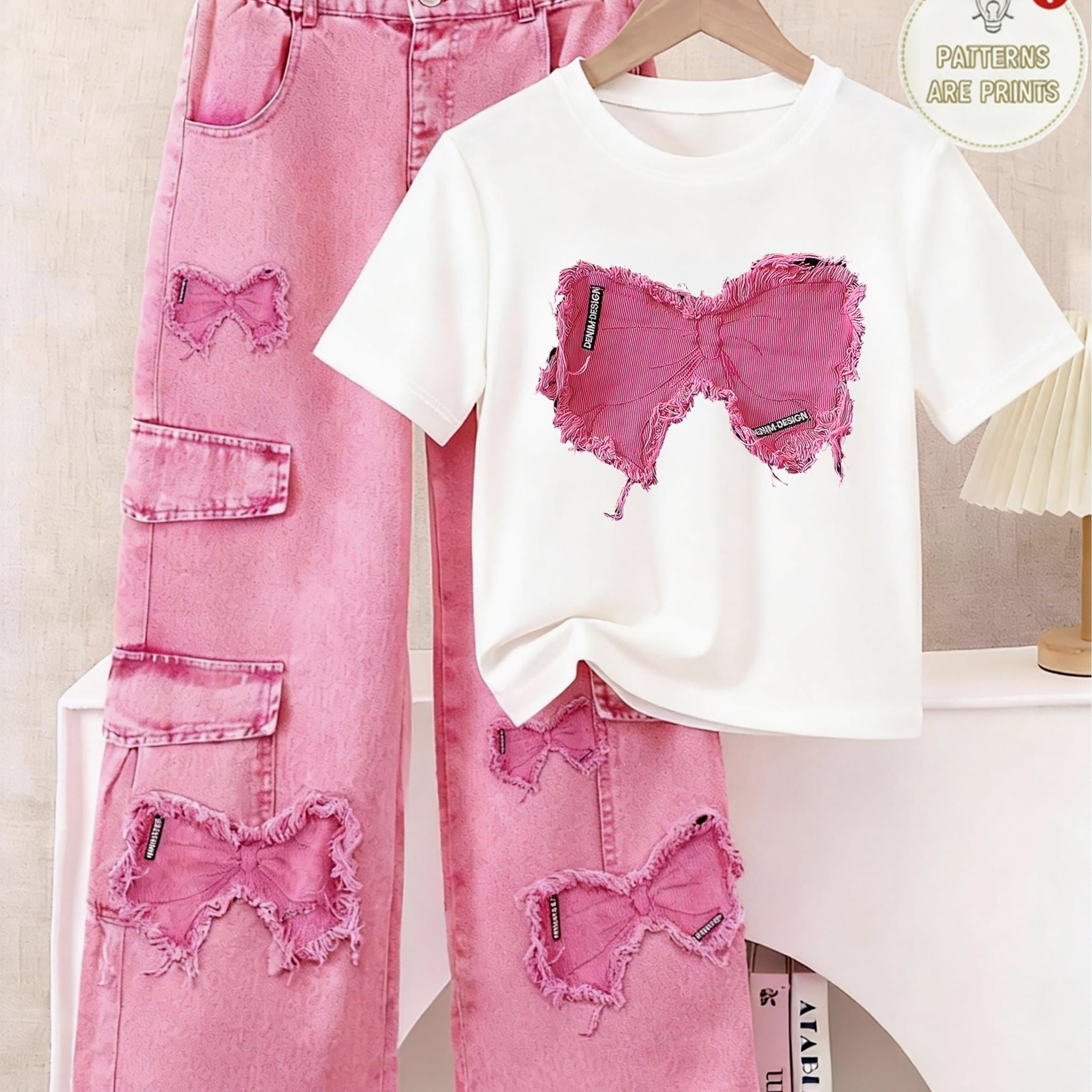 TEMU 1 Summer T-shirt, , Suitable For Daily Wear And Holiday , Easy To Round Neck T-shirt, Perfect For Birthday Or School Attire, Fun Patterned T-shirt, , Ideal Gift