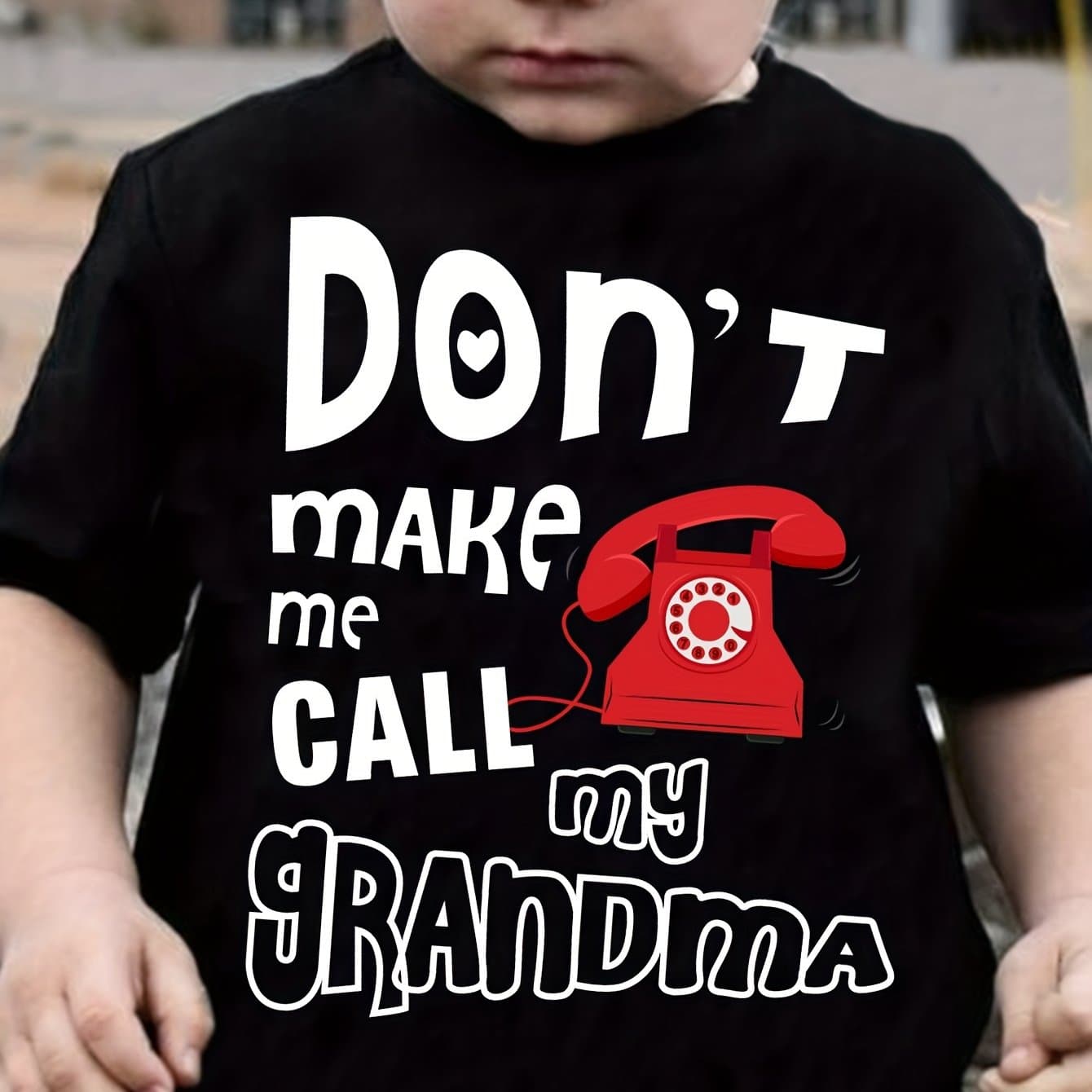 TEMU "boys' 'don't Call My Grandma' " Print T-shirt