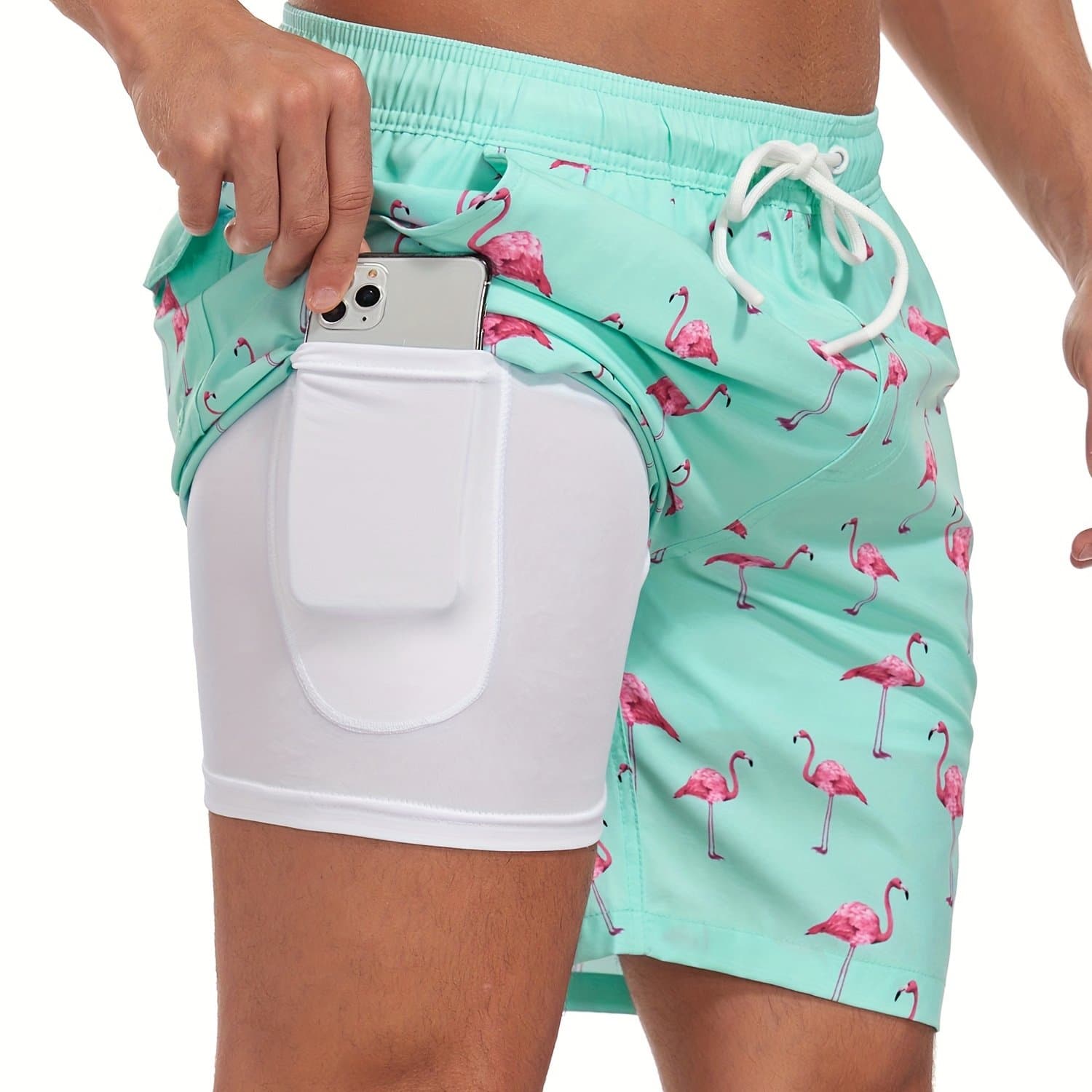 TEMU Men's Quick-dry Beach Shorts