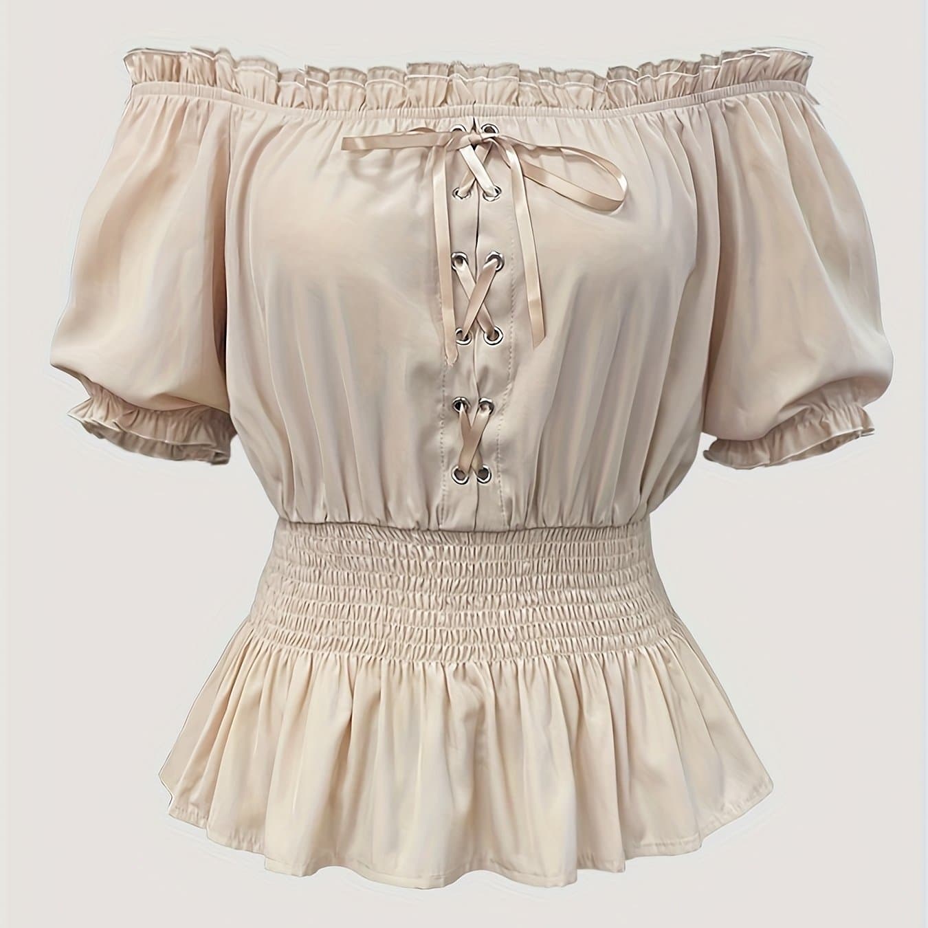 TEMU Bow Tie Top Women's Summer [ns702]