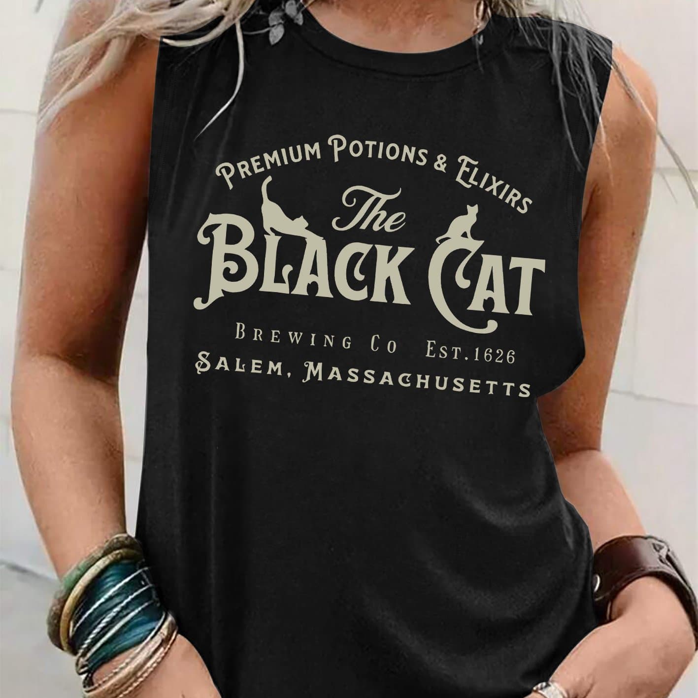 TEMU Graphic Print Tank Top, Sleeveless Casual Top For Summer And Spring, Women's Clothing thumbnail 21