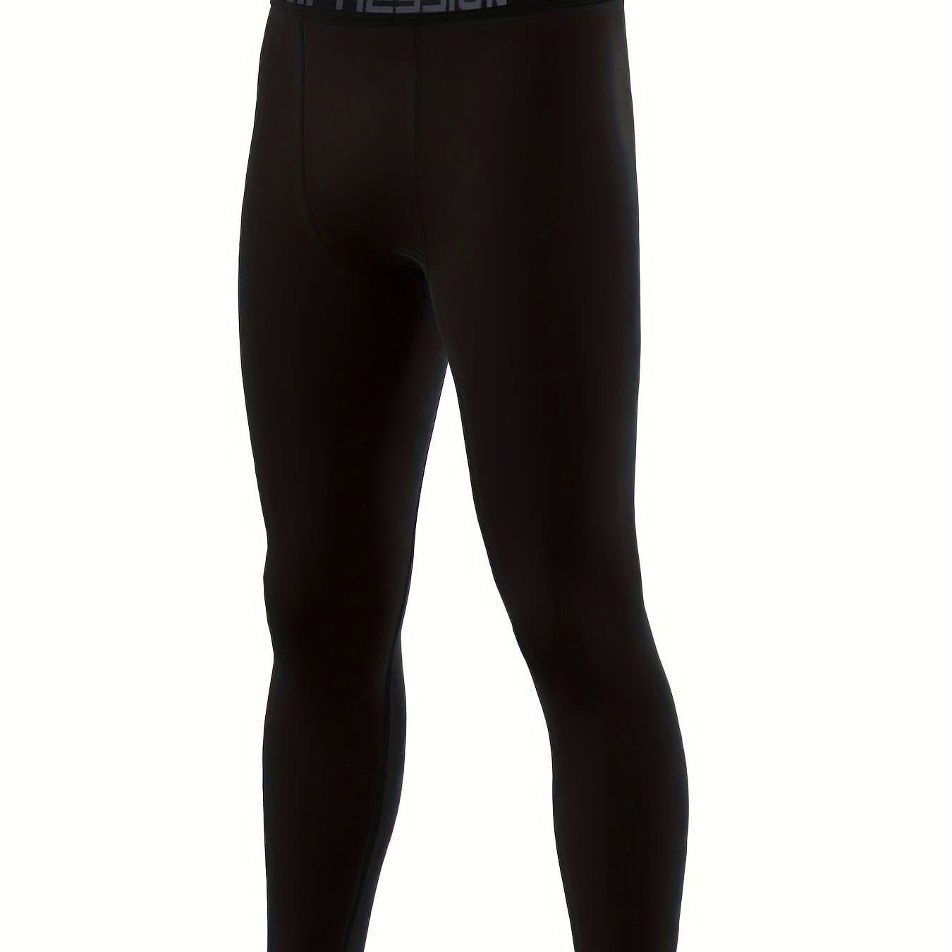 TEMU Men's High-stretch Running Ankle Pants For Outdoor Cycling, Basketball, Soccer, Fitness Training, And Boxing, High-stretch Comfortable Breathable Long Pants
