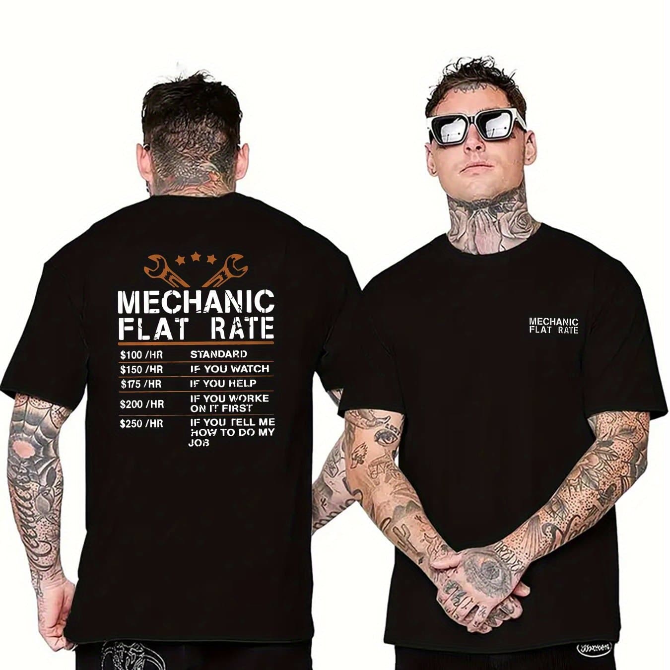 TEMU Summer Men's Fashion Print Short Sleeve T-shirt thumbnail 2