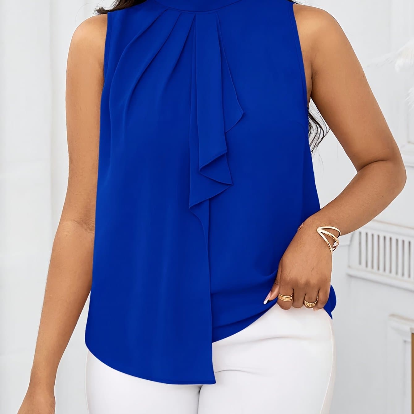 TEMU Women's Fashion Sleeveless Short Sleeve Top