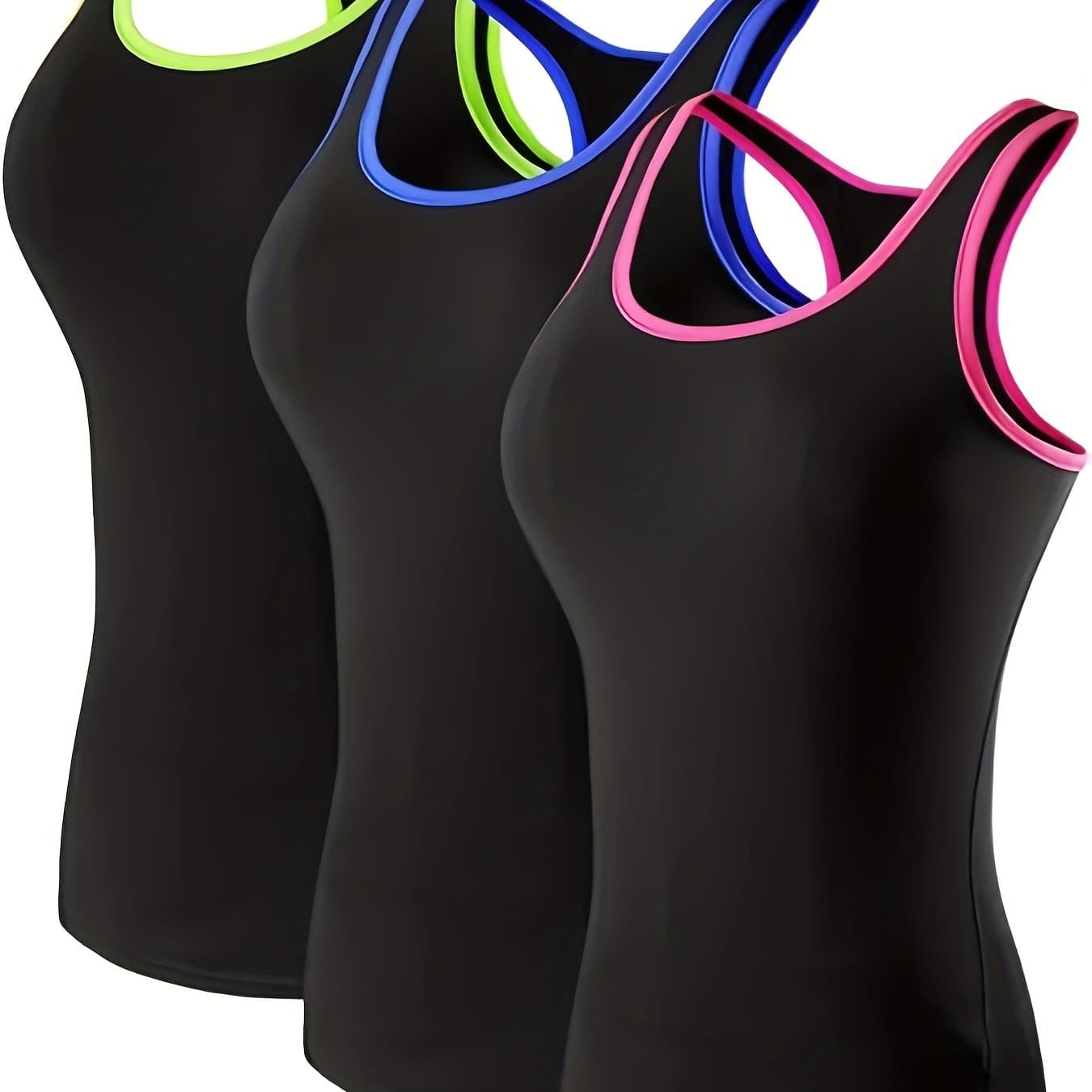 TEMU Women's Fashion 3pcs Quick- Top Set