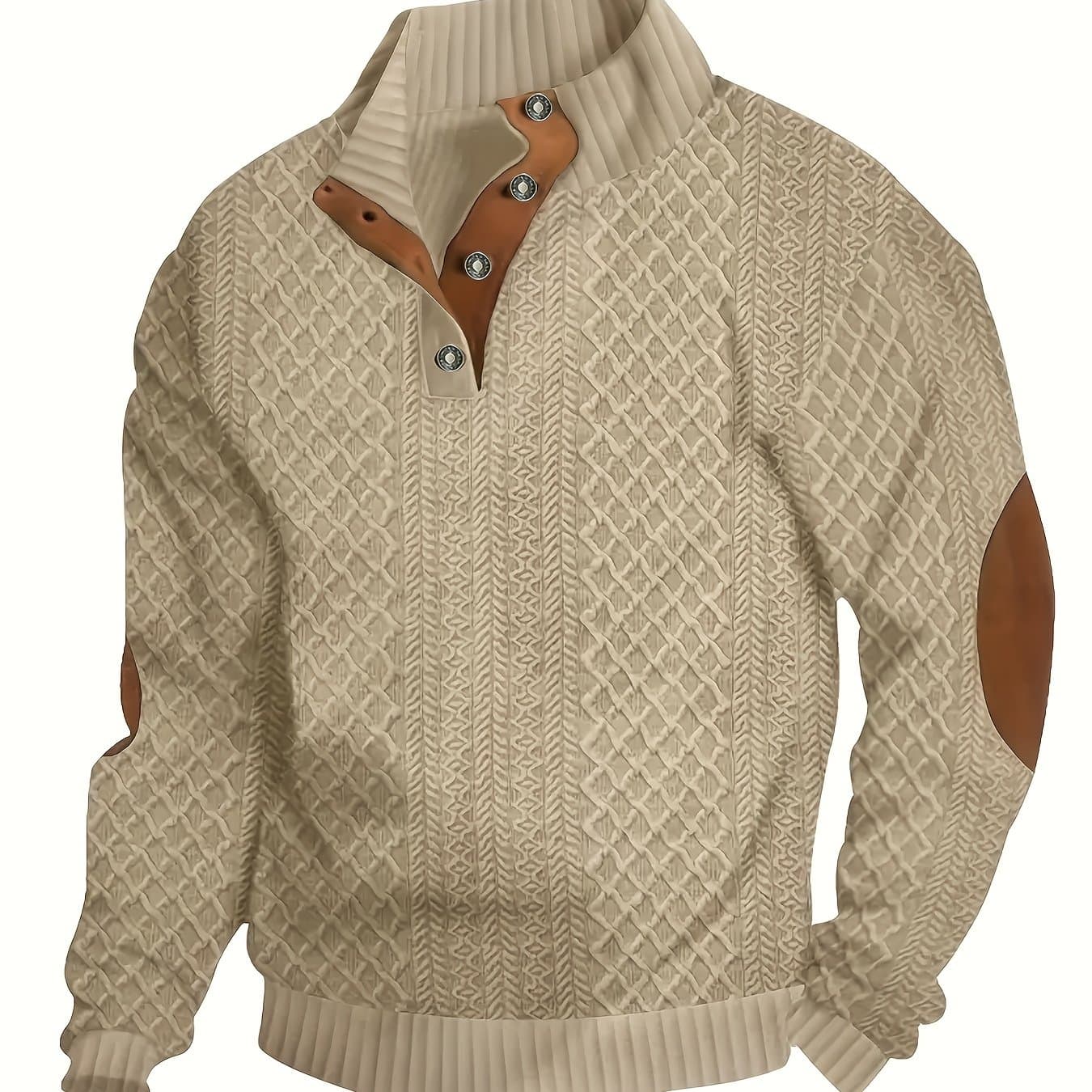 TEMU : Men's Casual Button-up Stand Collar Long Sleeve Outdoor Shirt, Long Sleeve Henley Shirt, Casual Top
