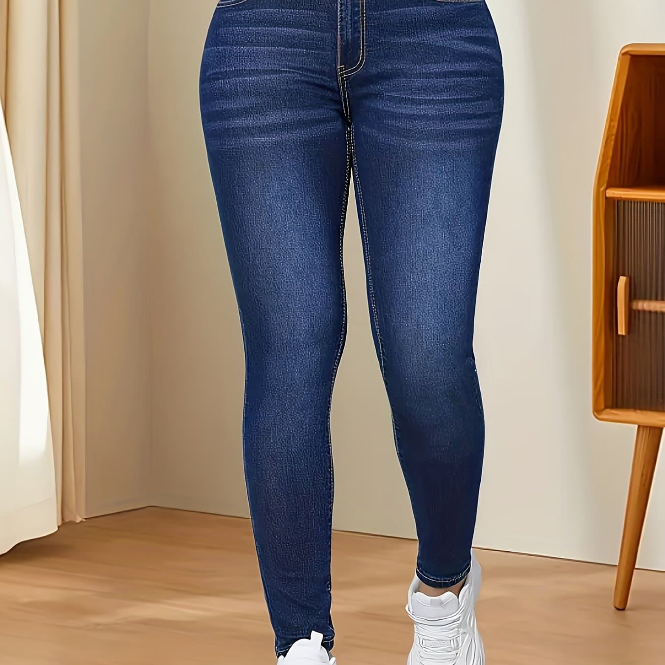 TEMU Jeans Tight Stretch High Waist Skinny Pants
