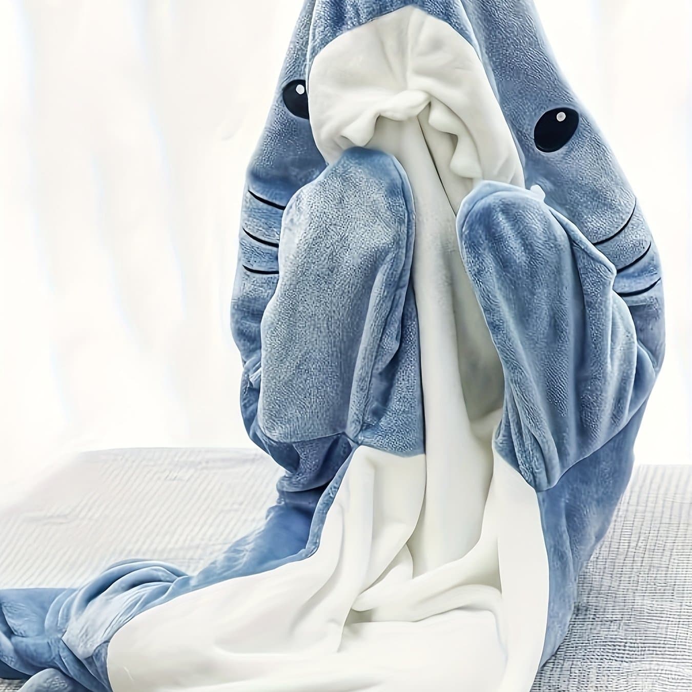 TEMU Shark Blanket Is Versatile And Suitable For A Of Occasions. Lounging At Home, Watching Tv, Or As A Fun Costume For Parties Or Halloween, .