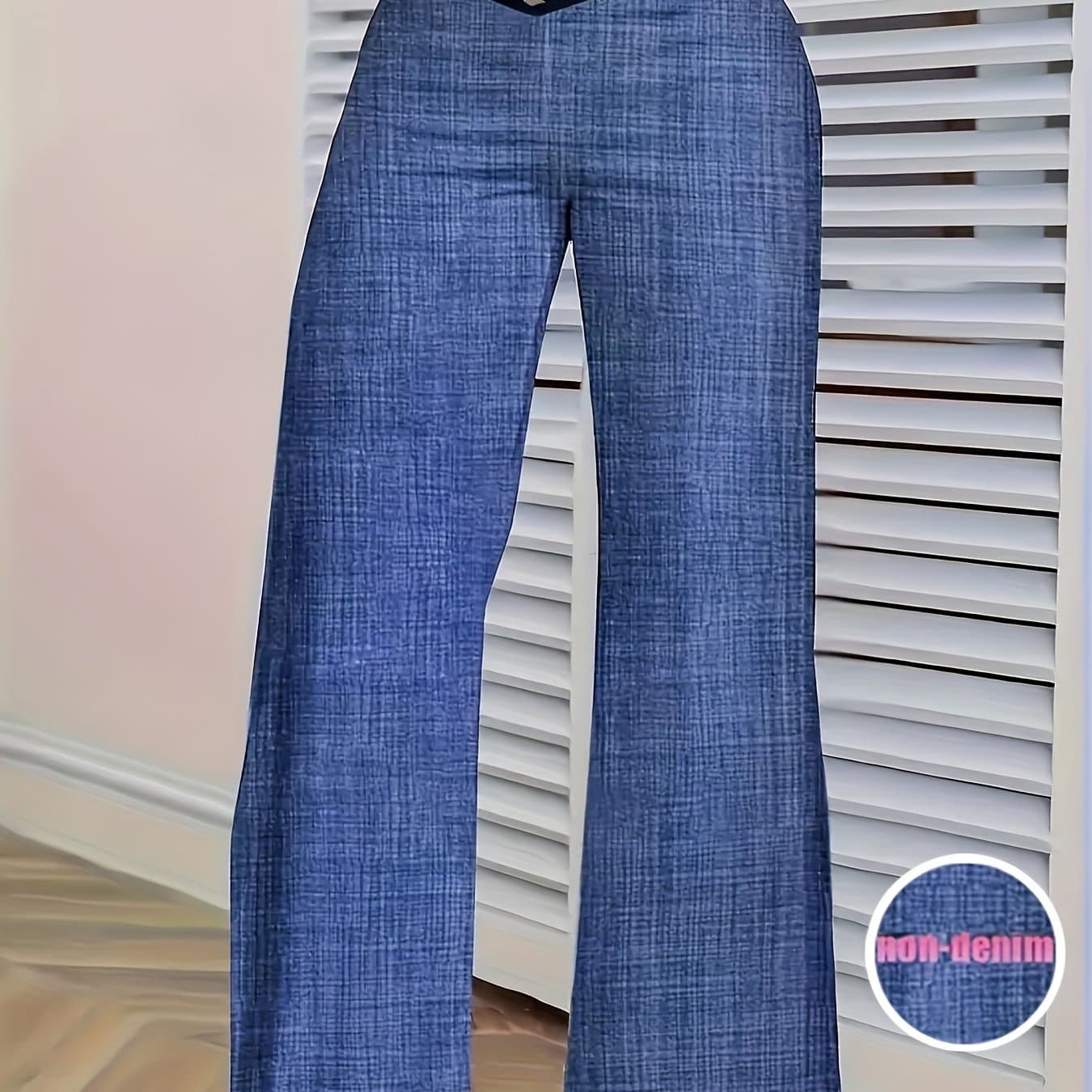 TEMU Elegant Loose Wide-leg Pants For Women With Hips