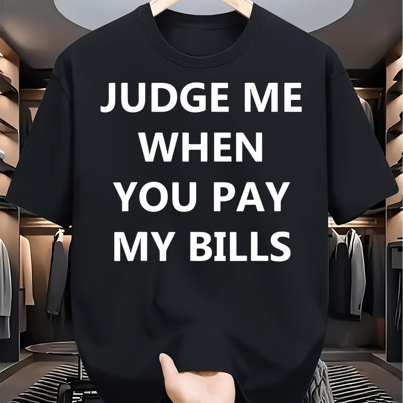 TEMU When You Pay My T-shirt Text Graphic Casual Short Sleeve Tee Sassy Attitude Novelty To Breathable Local Delivery