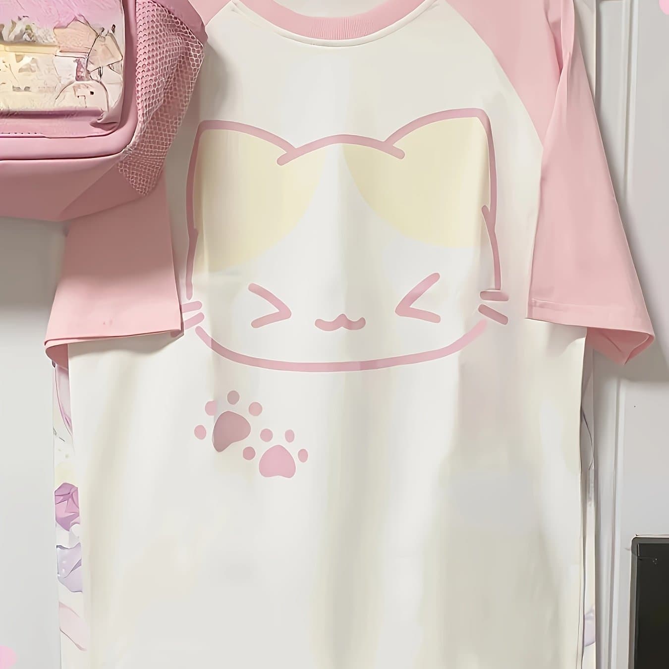 TEMU Directional Y2k Fashion Cute Kawaii Short Sleeve Women's Clothing