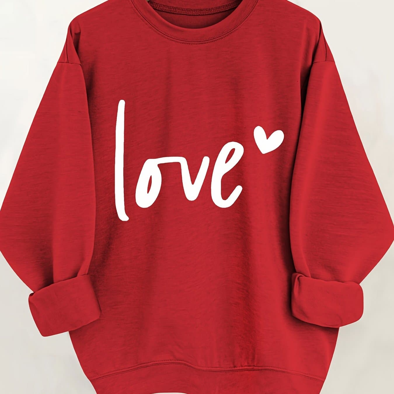 TEMU Valentine's Day Printed Sweatshirt, Women's Clothing