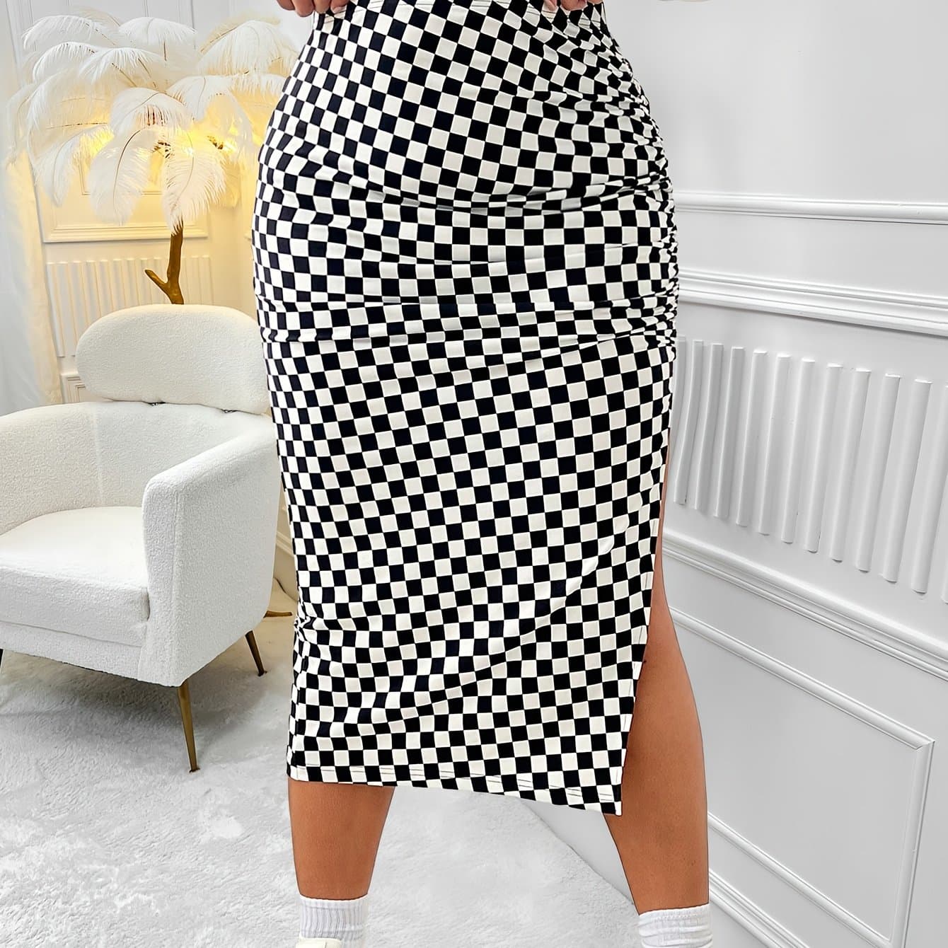 TEMU Plus Size - Plus Size - Women's Skirt