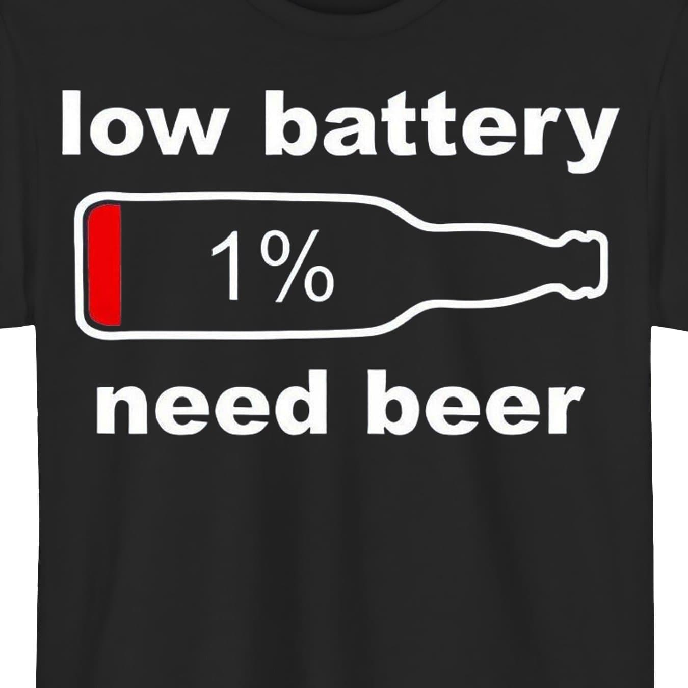 TEMU Men's Funny 1% Need Beer Graphic T-shirt - Dark Green Casual Crew Neck Short Sleeve Tee, Humorous Tech For Casual Attire & Parties, Machine Washable Shirt