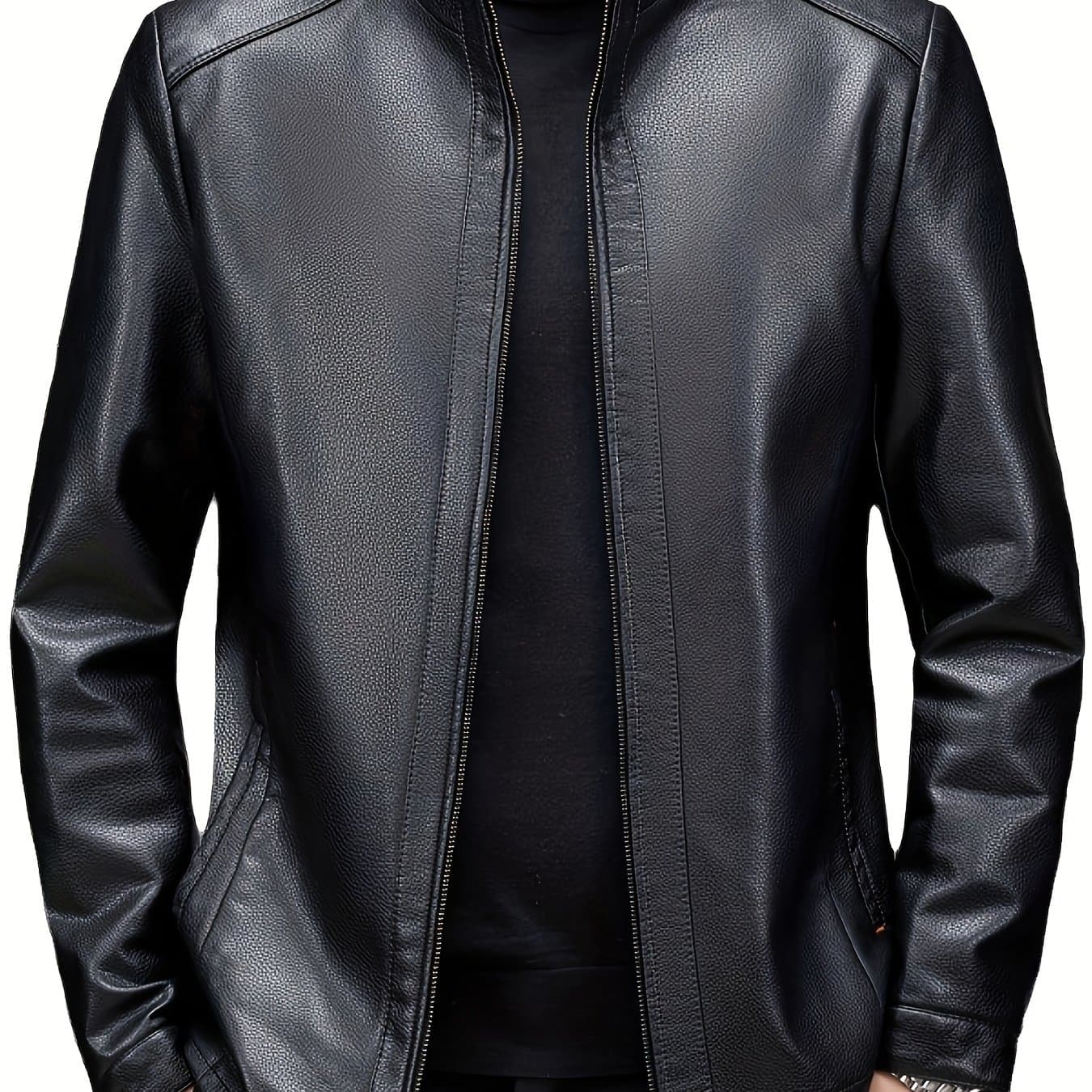 TEMU Collar Jacket For Men, Lightweight Style For Spring And Autumn, Jacket For Autumn And Winter