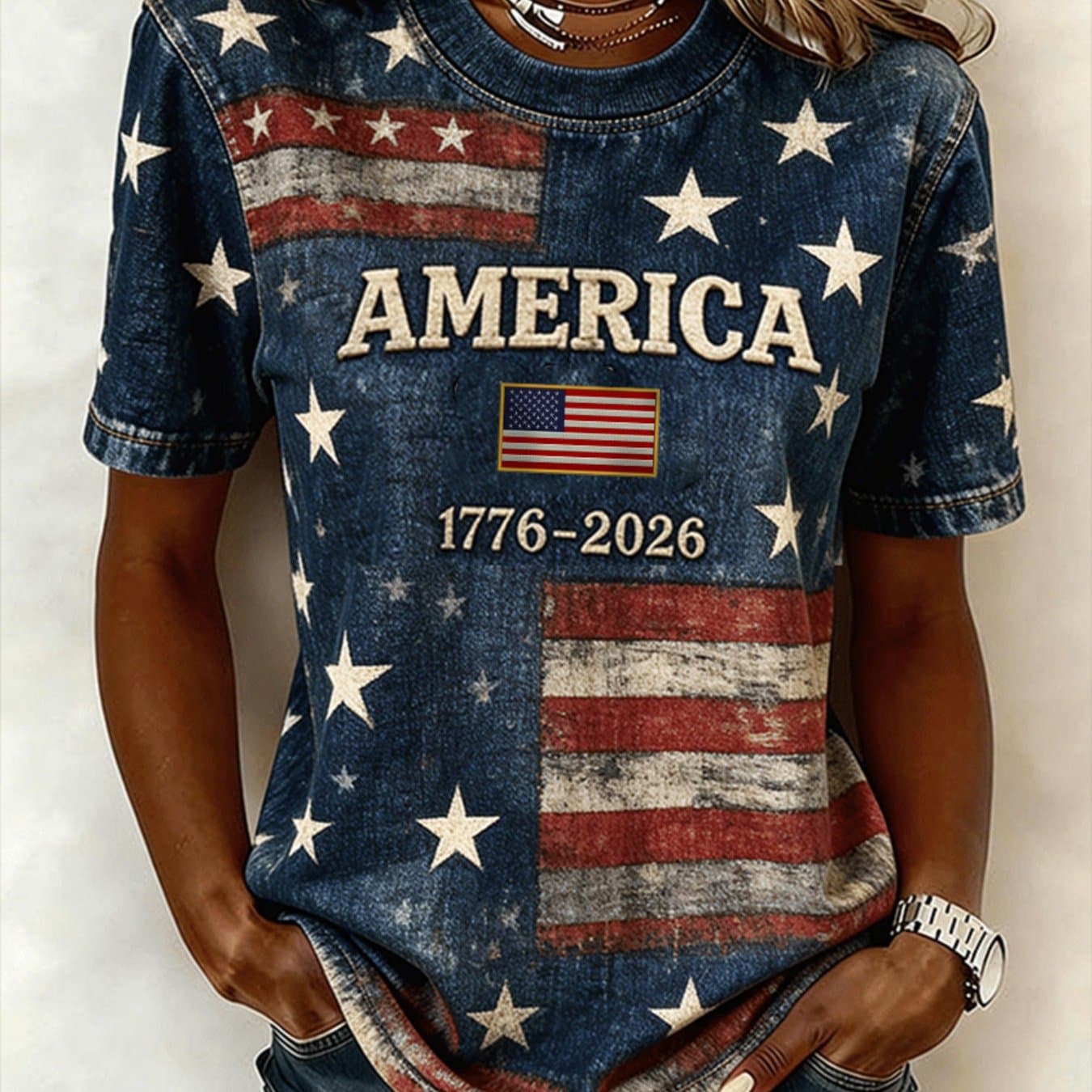 TEMU Women's American T-shirt