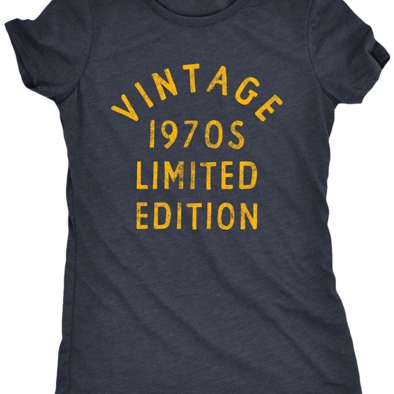TEMU 1970s Vintage Edition & Retro T-shirt - Born In 70s Nostalgia Gift, 70s Themed Party Outfit, For Moms, Casual Round Neck Tee With 1970-1979 Year Print