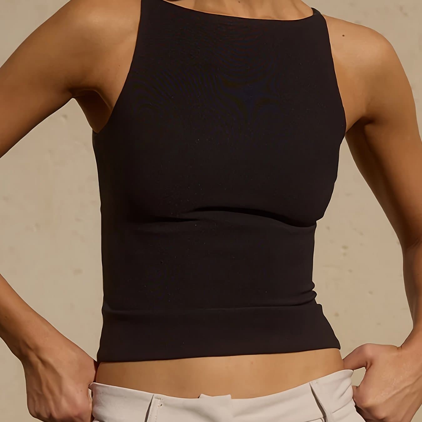 TEMU Solid Color Vest