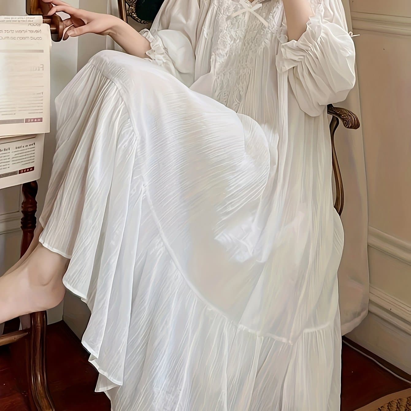 TEMU Ladies' Dresses, Nightgowns And Are Soft, Breathable And Comfortable, Outside