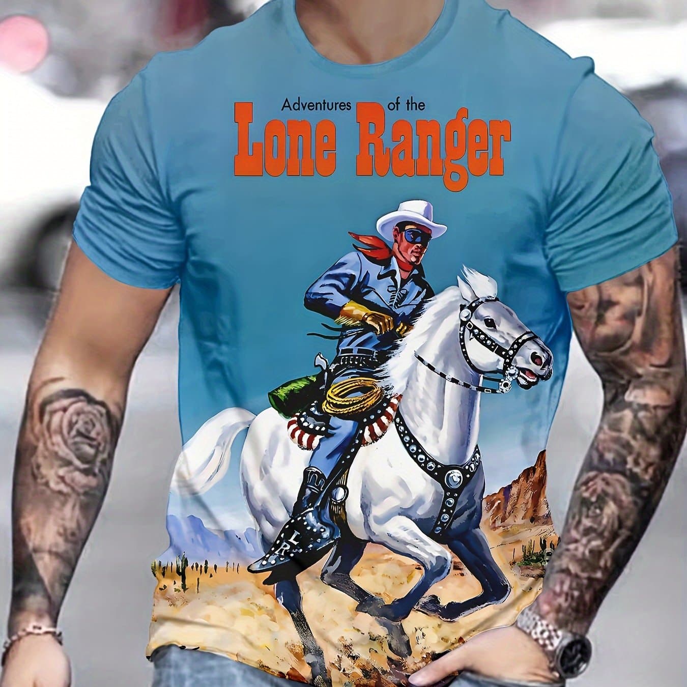 TEMU Novelty Men's 3d Print Fashion T-shirt