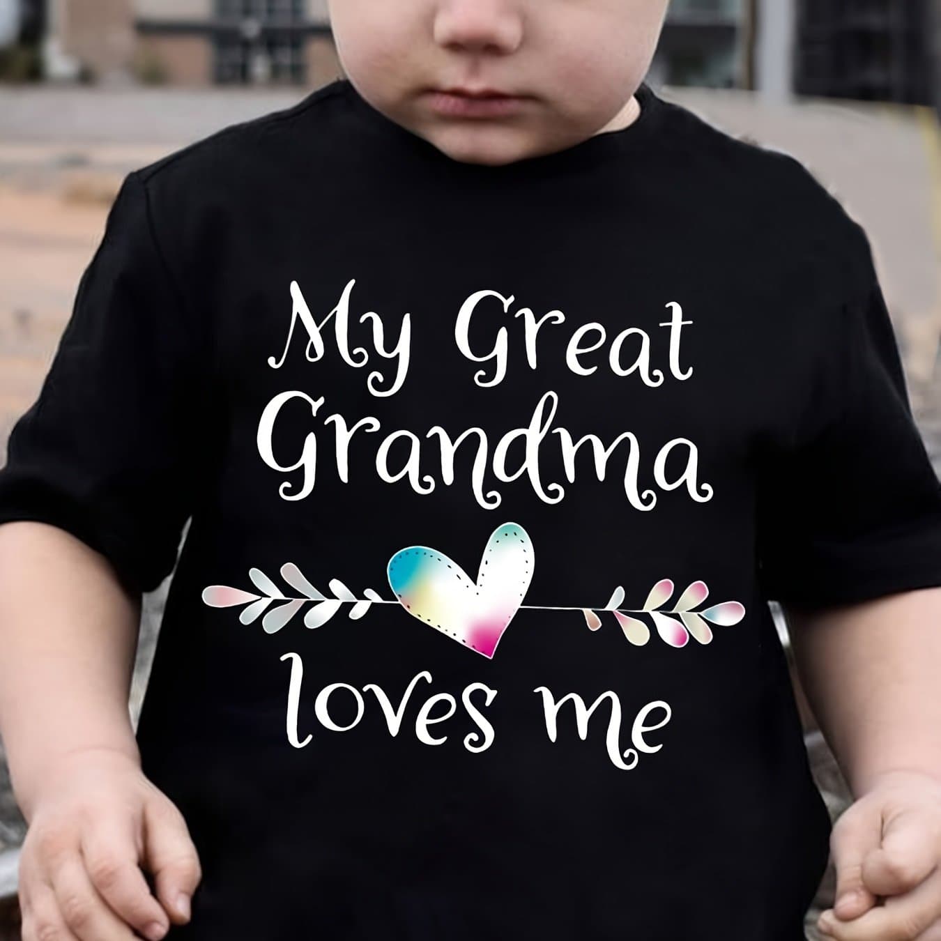TEMU Grandma Print 100% T-shirt