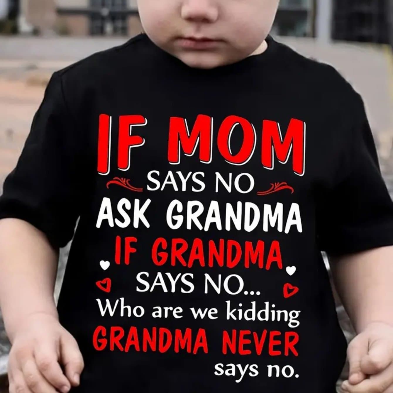 TEMU If No... Grandma Never Print Boys 100%cotton T-shirt