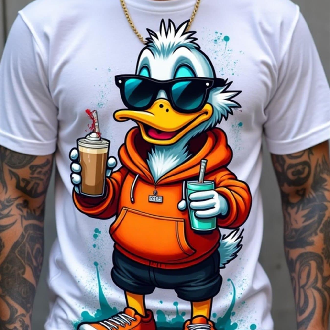 TEMU Plus Size Men's Shortsleeve Tshirt, Ideal For Christmas Parties, Valentine's Day Designs, And New Year Outfits Machine Washable, Suitable For Available Sizes L5xl, Plus Size