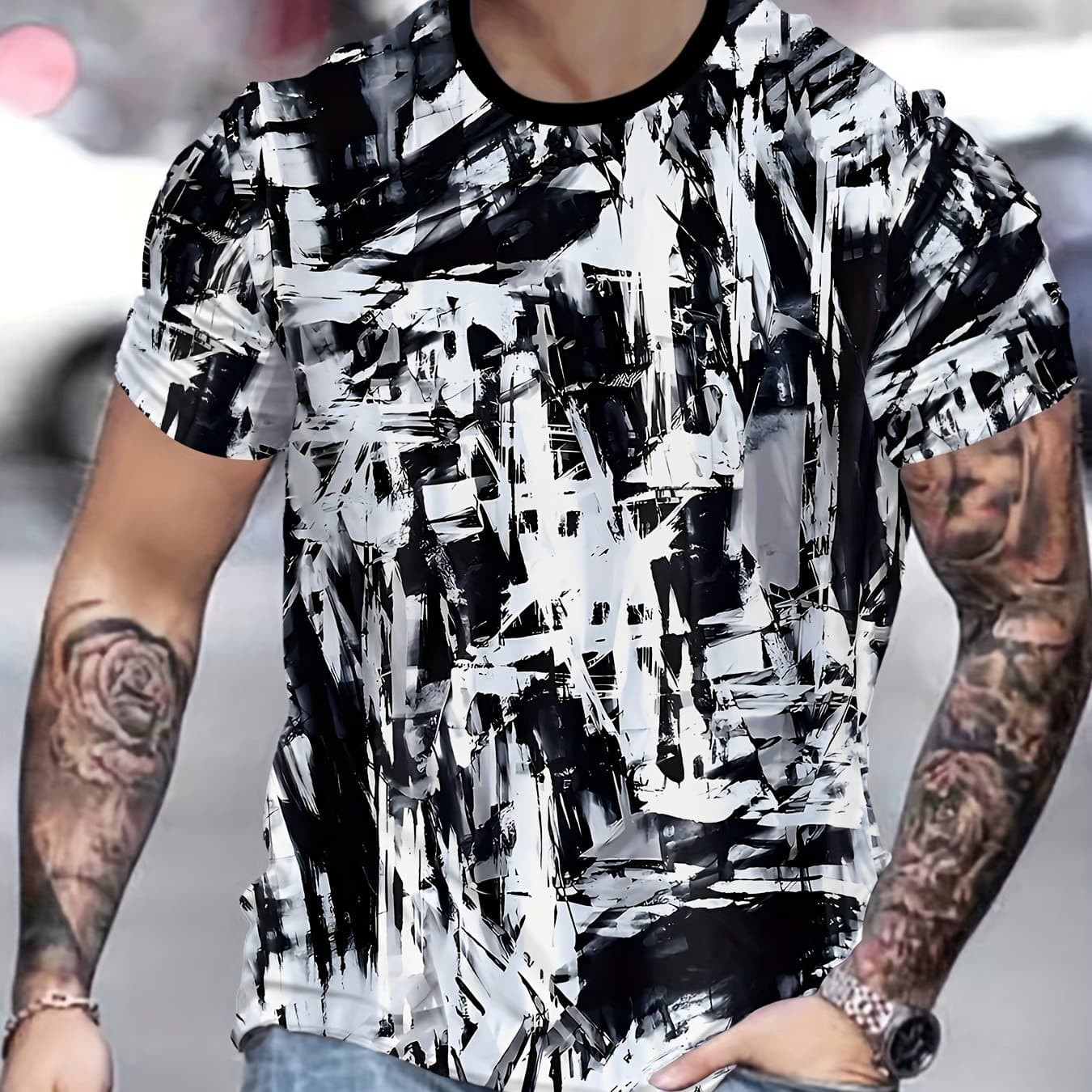 TEMU Ale Novelty Men's 3d Print Fashion T-shirt