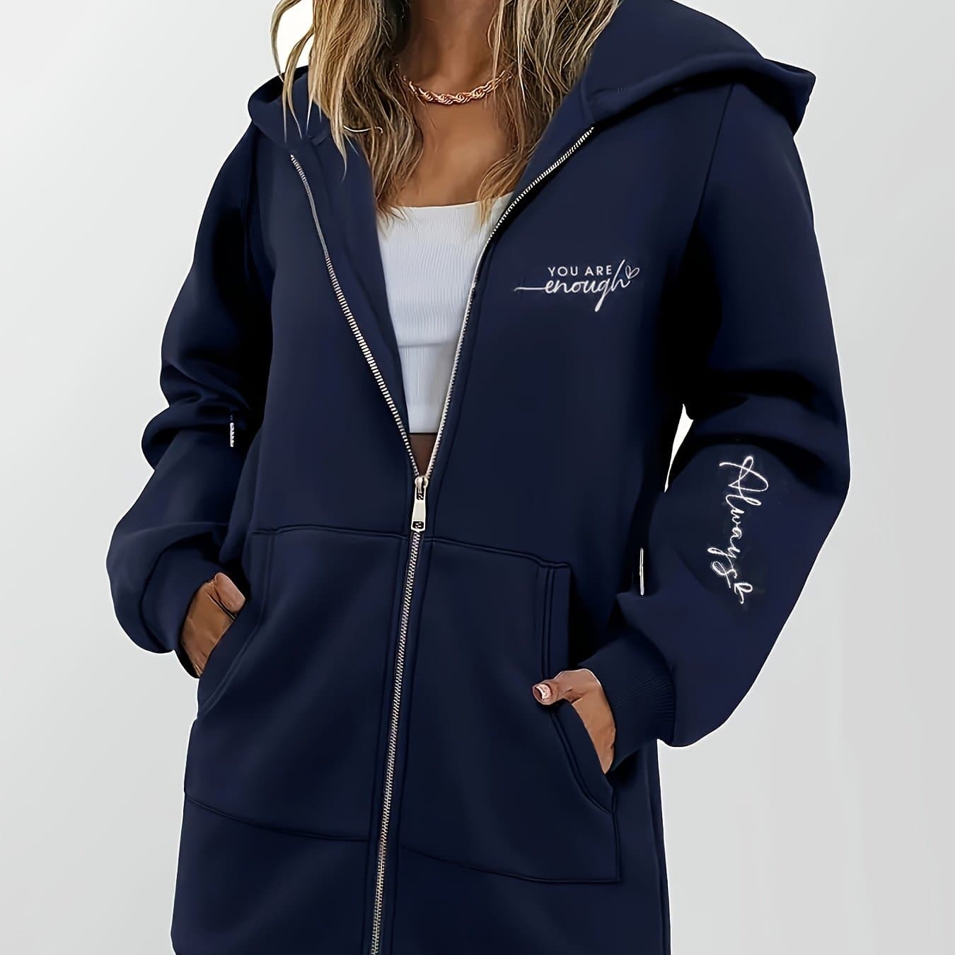TEMU Women's Fashion Zip-up Hoodie thumbnail 2