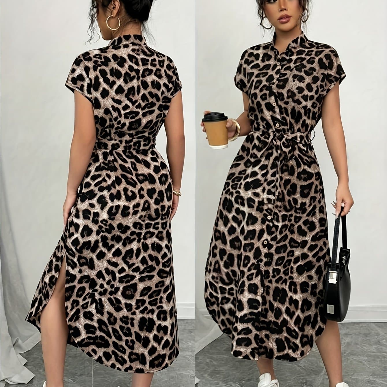 TEMU Fashionable And Versatile Printed Dress