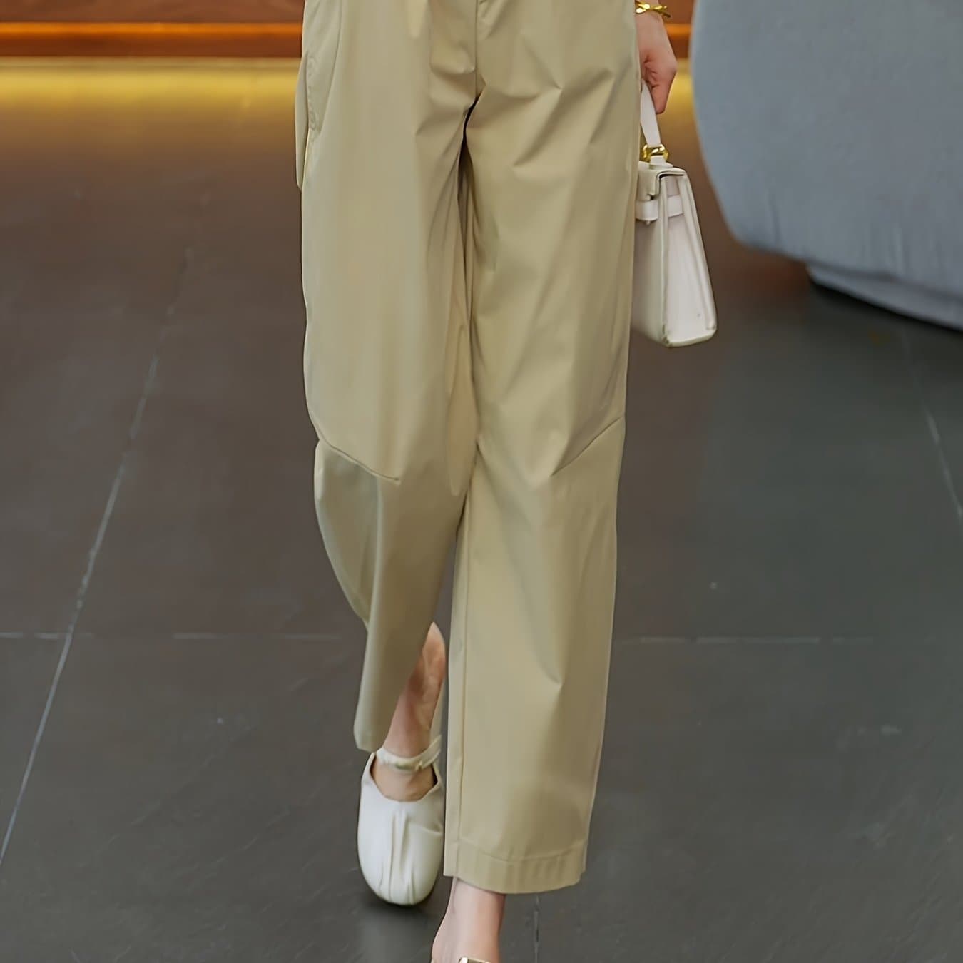 TEMU Summer Fabric Cropped Pants