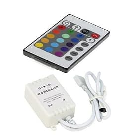 zdm dc12v 24-key led streifen ir fernbedienung mit controller box für 3528 5050 smd rgb led streifenlichter