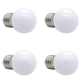 4pcs 1W LED Globe Bulbs E26/E27 G45, 90-120LM, 12 SMD 2835 Beads Warm White/Natural White/White 220-240V