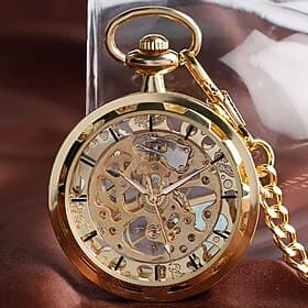 Men Pocket Watch Large Dial Titanium Alloy Watch