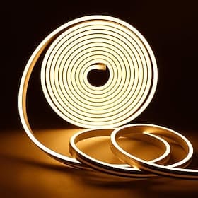 5m 16.4ft Neon-LED-Streifen Lichtschlauch flexibel wasserdicht warmweiß rot gelb blau grün diy Outdoor Party Hintergrundbeleuchtung Dekor DC 12V