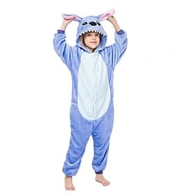 Kigurumi Pajamas Fancy Costume Onesie Costume Animal Cat Totoro Warm Comfy Kid's Unisex Boys and Girls Christmas Halloween Carnival Party Performance Homewear