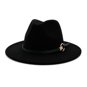 Herren Fedora-Hut Hut mit Krempe Schwarz Gelb Party Einfarbig