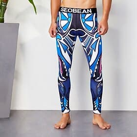 Men's Running Tights Leggings Base Layer Bottoms Yoga Sports  Outdoor Athletic Spring Fall Winter Soft Compression Moisture Wicking Breathable Gym Workout Jogg
