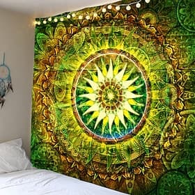 Mandala Bohemian Wall Tapestry Art Decor Blanket Curtain Hanging Home Bedroom Living Room Dorm Decoration Boho Hippie Psychedelic Floral Flower Lotus Indian thumbnail 2