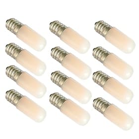 12pcs 1.5 W LED Globe Bulbs 90 lm E14 E12 T10 2 LED Beads Warm White White 180-265 V