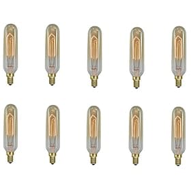 10pcs / 6pcs 40 W E14 T10 Warm White 2200-2700 k Retro / Dimmable / Decorative Incandescent Vintage Edison Light Bulb 220-240 V