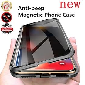Handy Hülle Handyhüllen Für Samsung Galaxy S26 Ultra Plus S25 S24 S23 S22 S21 FE S21 Ultra Plus S20 Magnetische Adsorption Vollschutz Anti-Spionage Stoßfest Tr