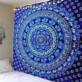 Mandala Bohemian Wall Tapestry Art Decor Blanket Curtain Hanging Home Bedroom Living Room Dorm Decoration Boho Hippie Psychedelic Floral Flower Lotus Indian thumbnail 3