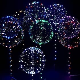 LED Balloon Luminous Party Wedding Supplies Dorm Party Decoration Transparent Bubble Decoration Birthday Wedding LED Balloons String Lights  Gift