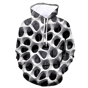 Men's Graphic Hoodie Hoodies Sweatshirt Casual Long Sleeve Hooded Daily Going out Black White Blue Purple Grey Designer S M L XL XXL 3XL