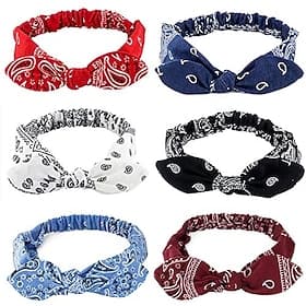 1 Stück elastische Paisley-Bandana-Knoten-Stirnbänder, Hasenohren, Schleife, Stirnband, Turban, Headwraps, Haarband für Damen und Mädchen