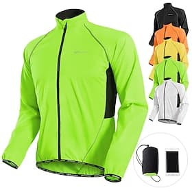 Nuckily Men's Cycling Jacket Rain Jacket Packable Waterproof Windproof UV Protection Bike Jacket Windbreaker Mountain Bike MTB Road Bike Cycling City Bike Cycl